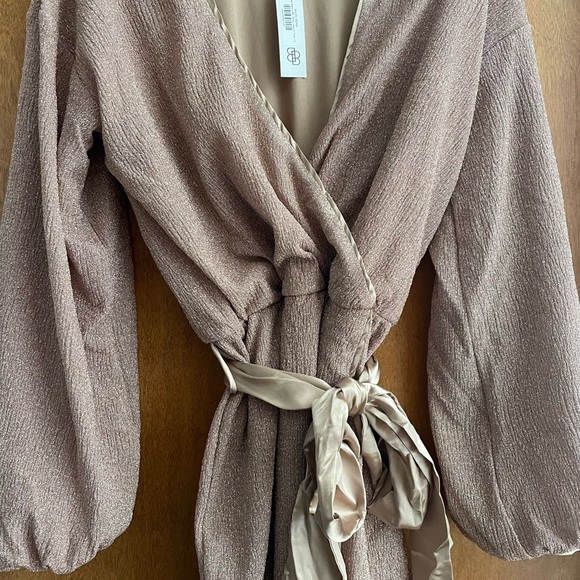 Baltic Born Packard Sparkle Mini Dress in Autumn Rose - Picture 2 of 5